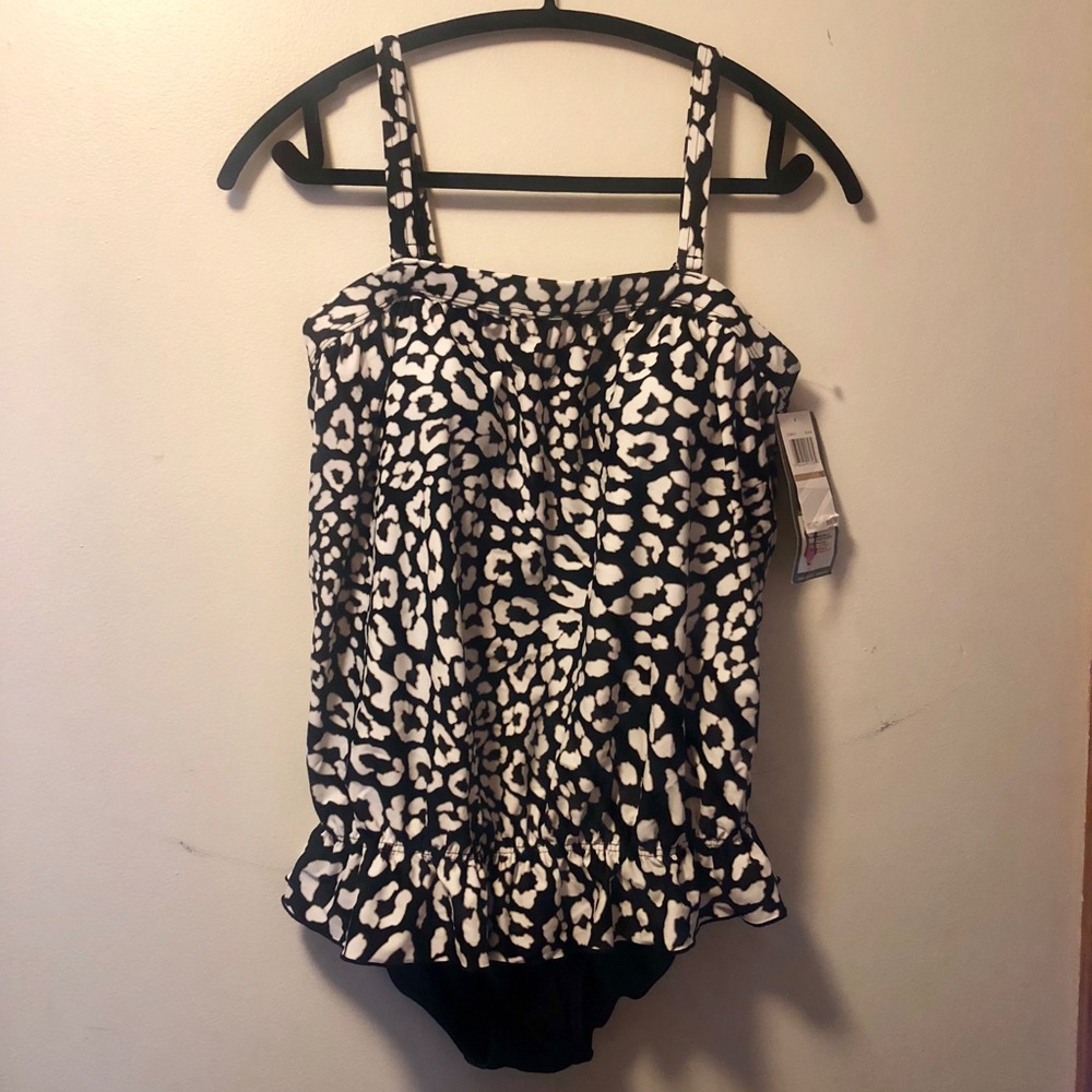 Print One piece swimsuit